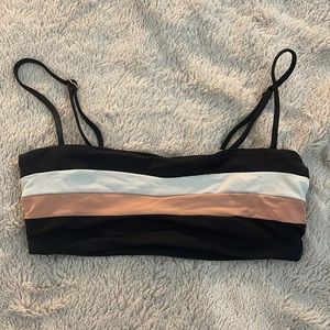 L*Space Rebel Stripe Bikini Top